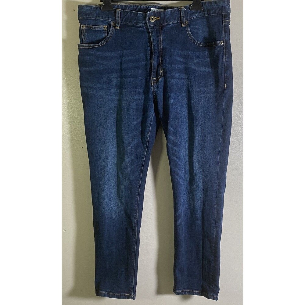 Peter Manning New York Jeans Men 35x26  Blue Denim Slim Fit Casual EUC